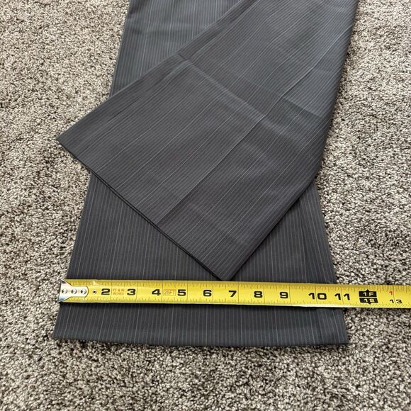 The Limited Cassidy Fit Gray Striped Mid Rise Flare Dress Pants Size 8 NWT - Picture 11 of 12